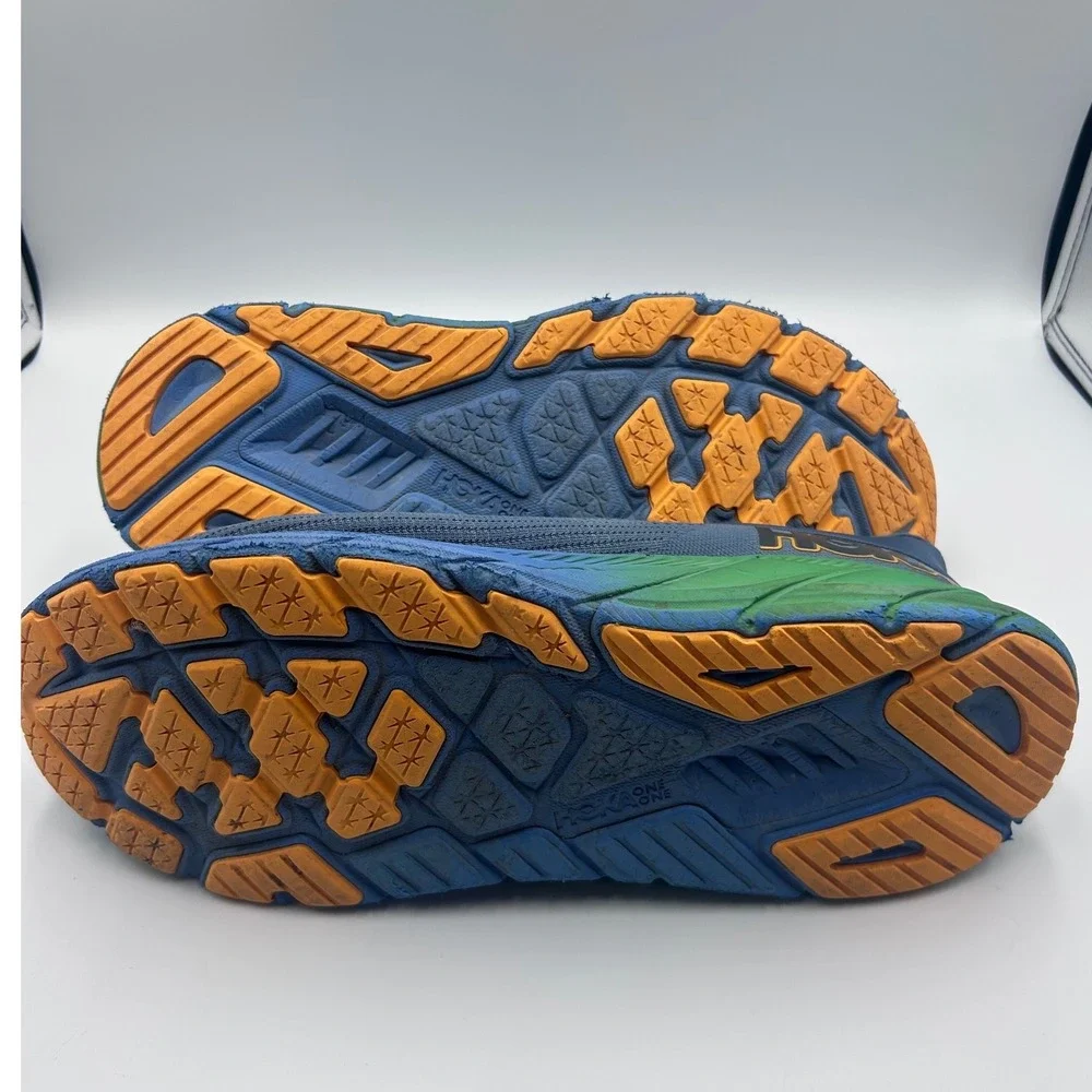 Hoka Arahi 7 Mens 12.5 D Blue Graphite Green Moss Running Shoes 1147850 TDS